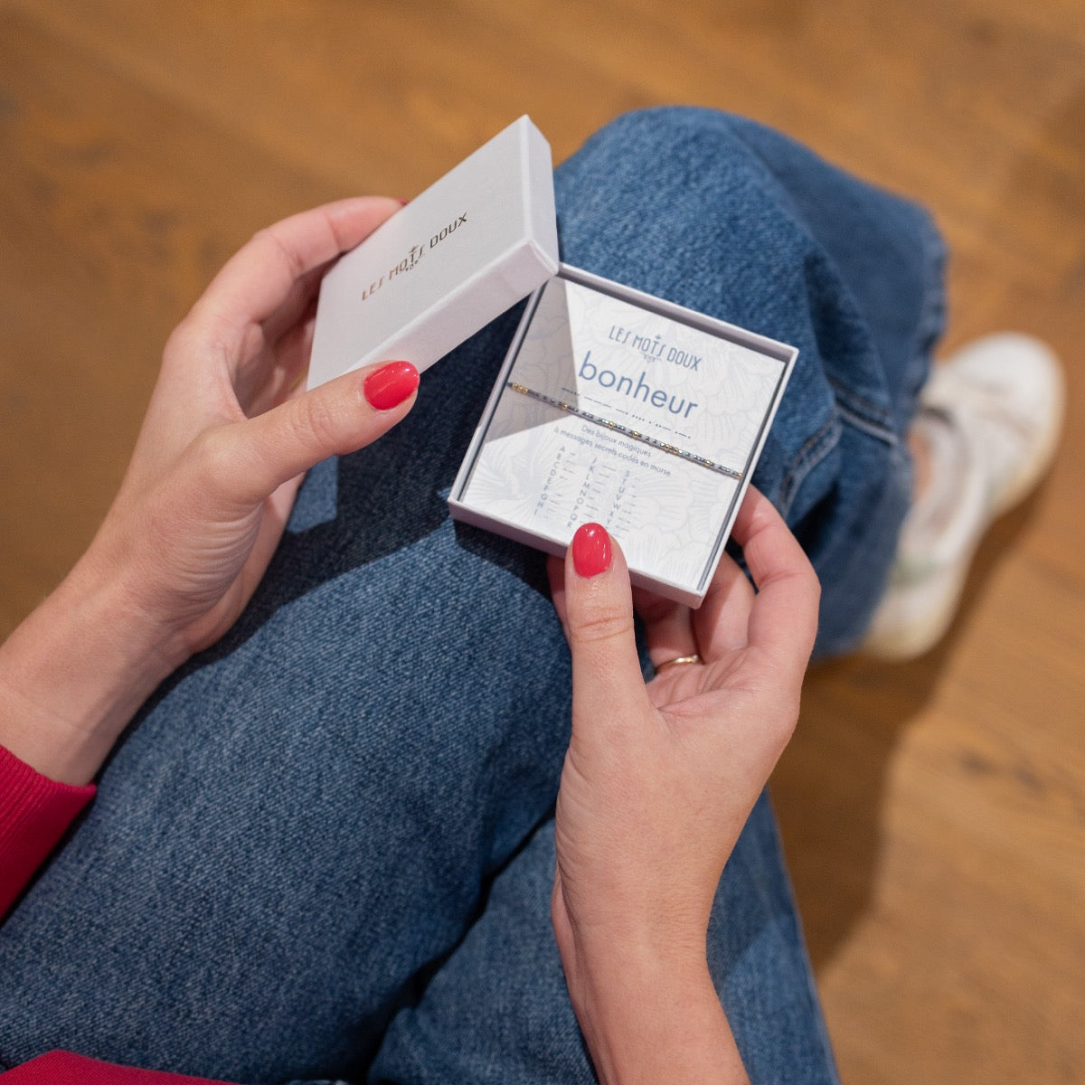 Bracelet Code Morse Bonheur