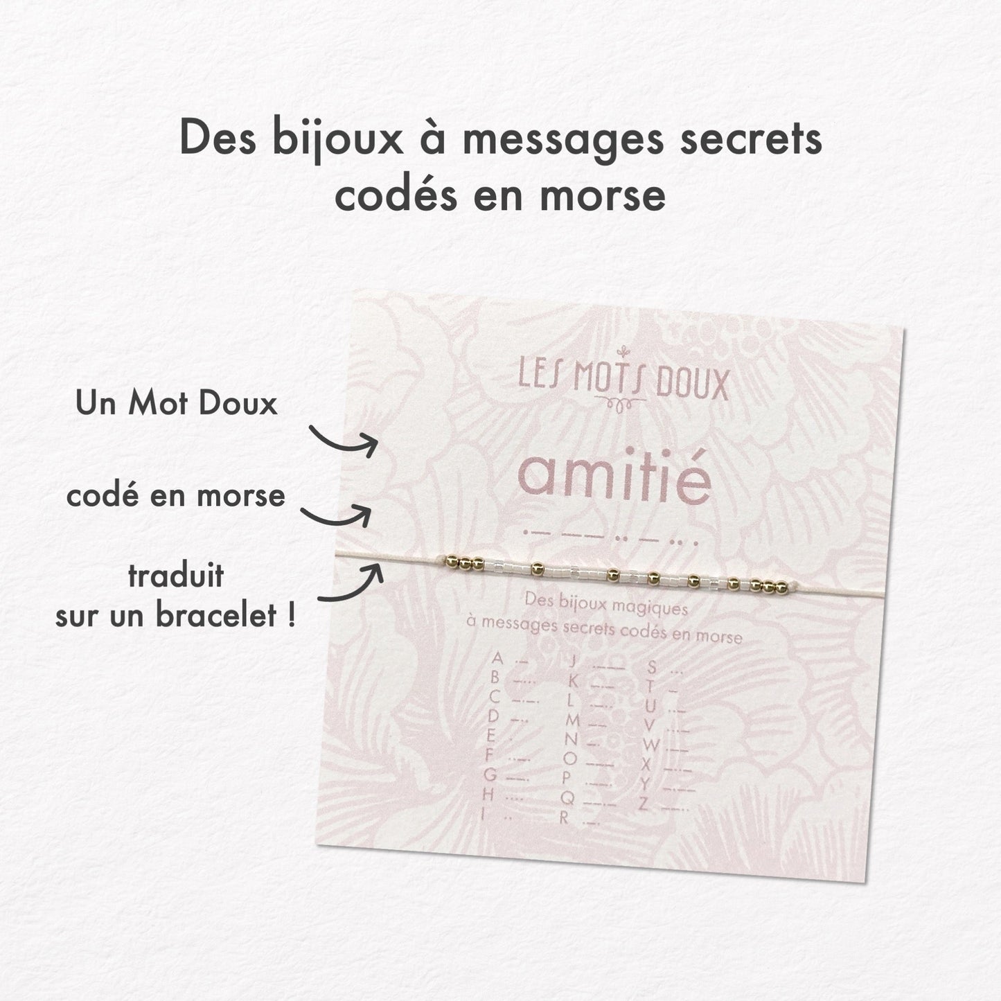 Bracelet Code Morse Amitié