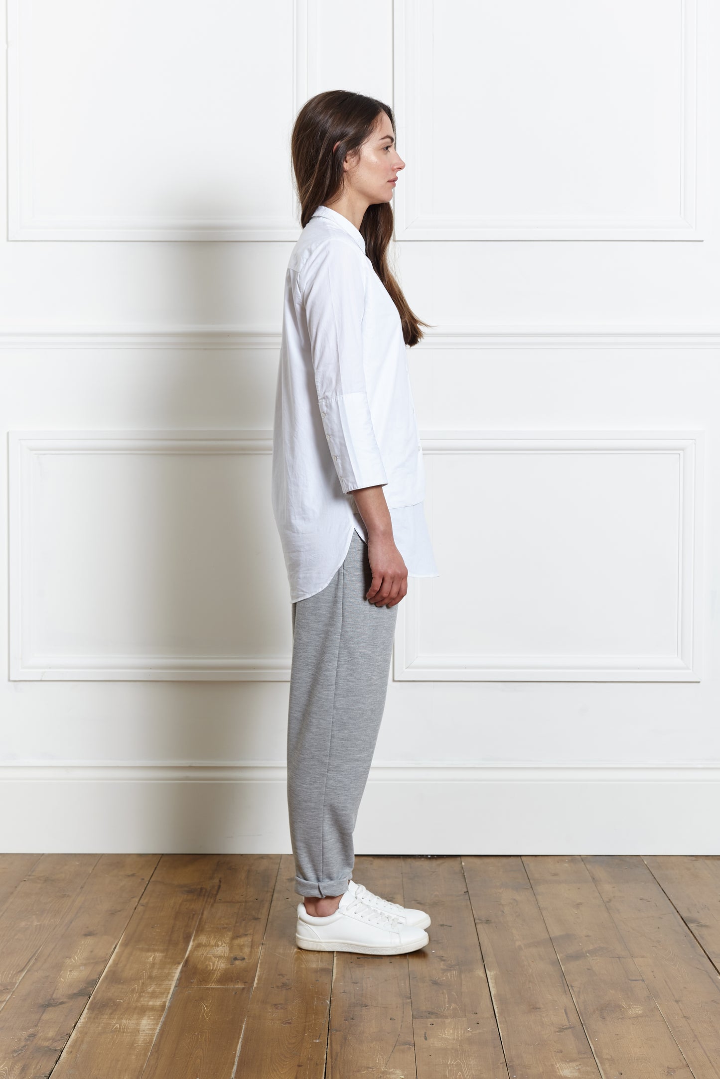 Chemise à Empiècements – Blanche