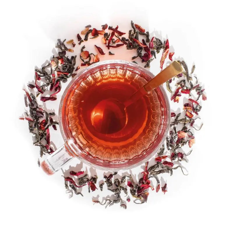 Thé Vert Hibiscus - Thé aux fleurs Bio