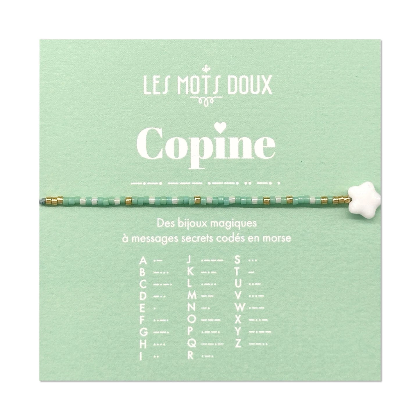 Bracelet enfant Copine opale or
