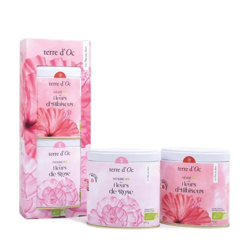 Duo Rose - Hibiscus - Thé aux Fleurs Bio