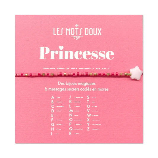 Bracelet enfant Code morse Princesse