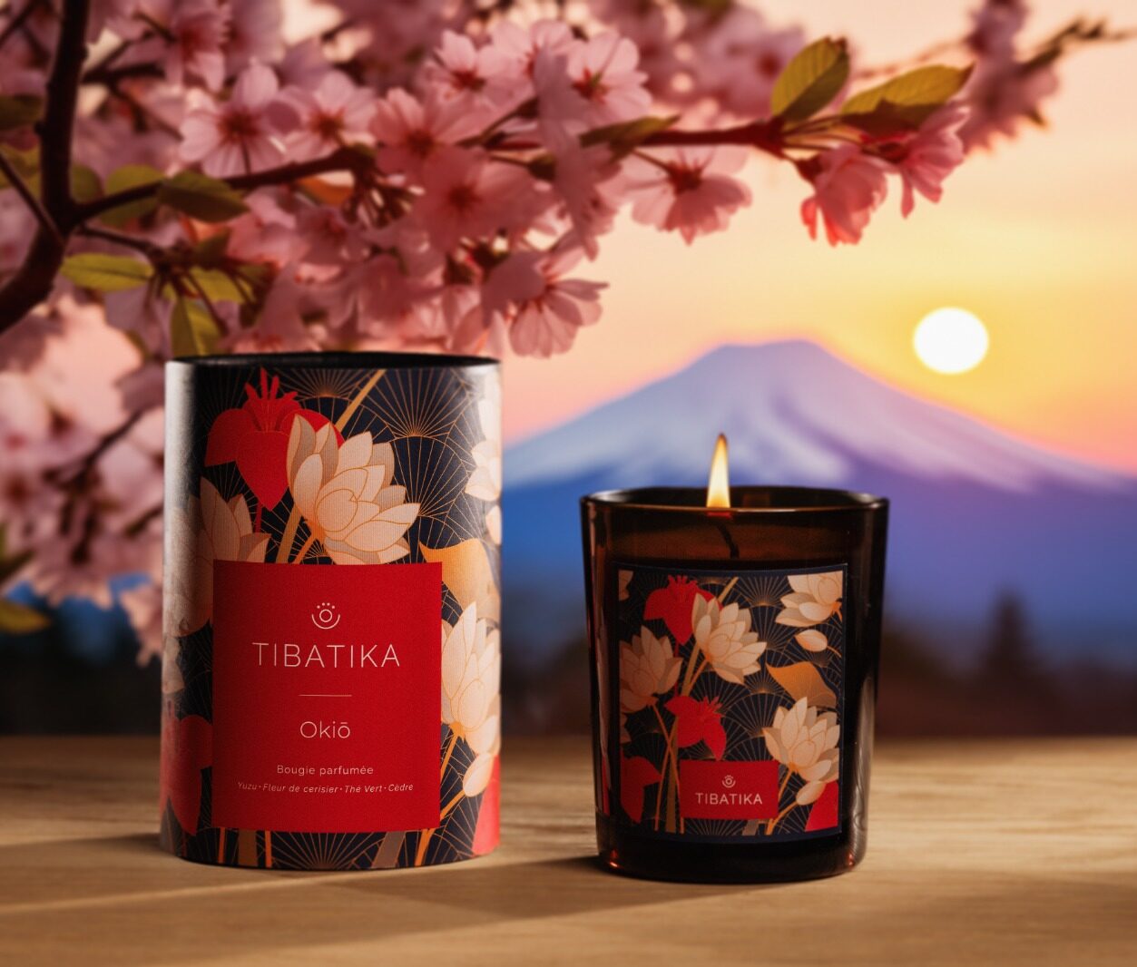 Bougie parfumée artisanale "Okio"