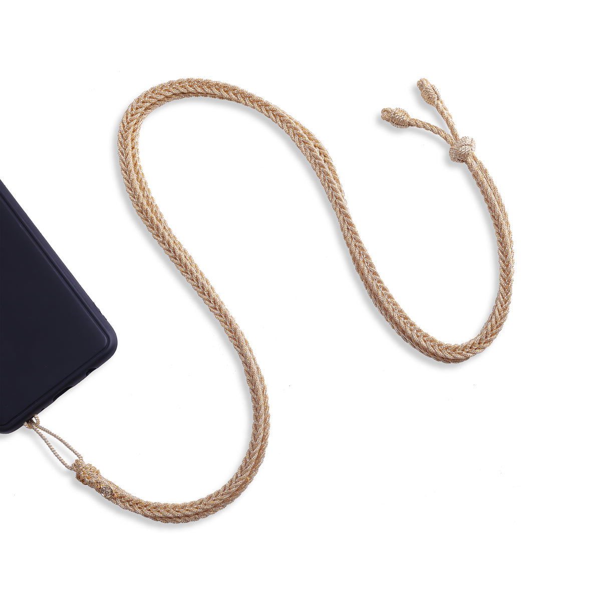 Maxi Braided Phone Strap - Gold