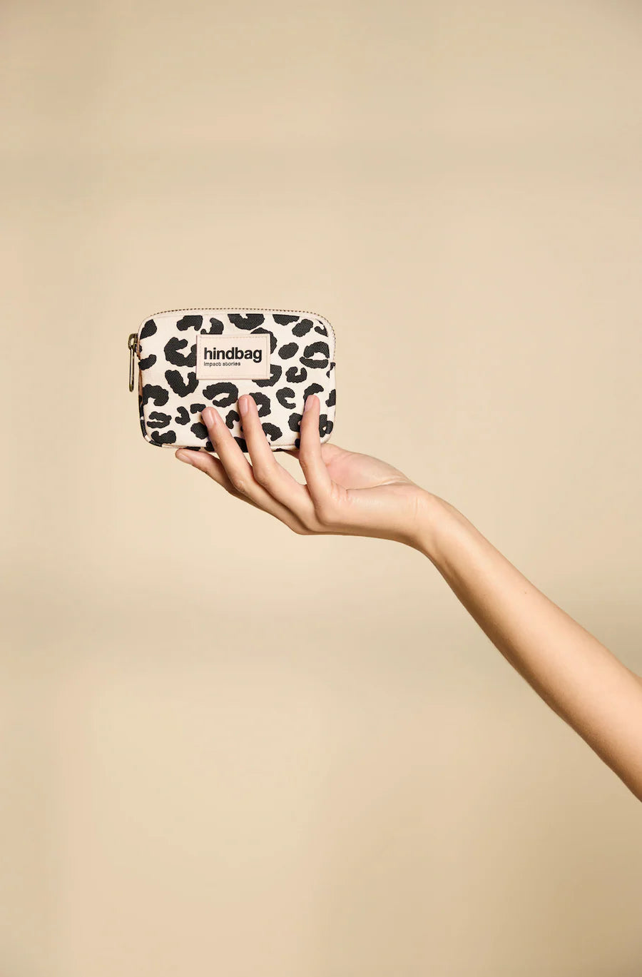 Porte-monnaie Lili Léopard écru