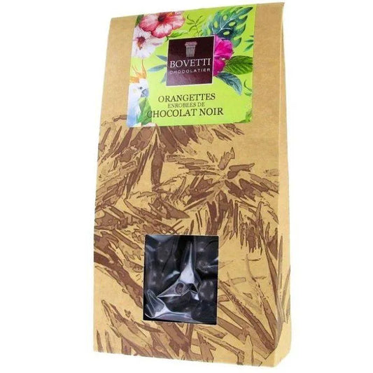 Orangettes enrobées de chocolat noir
