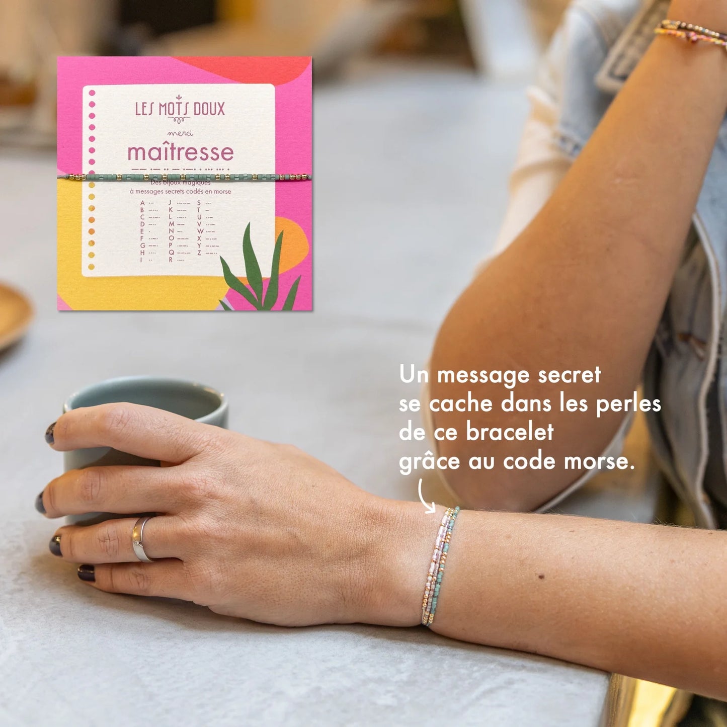 Bracelet Code Morse : Maîtresse