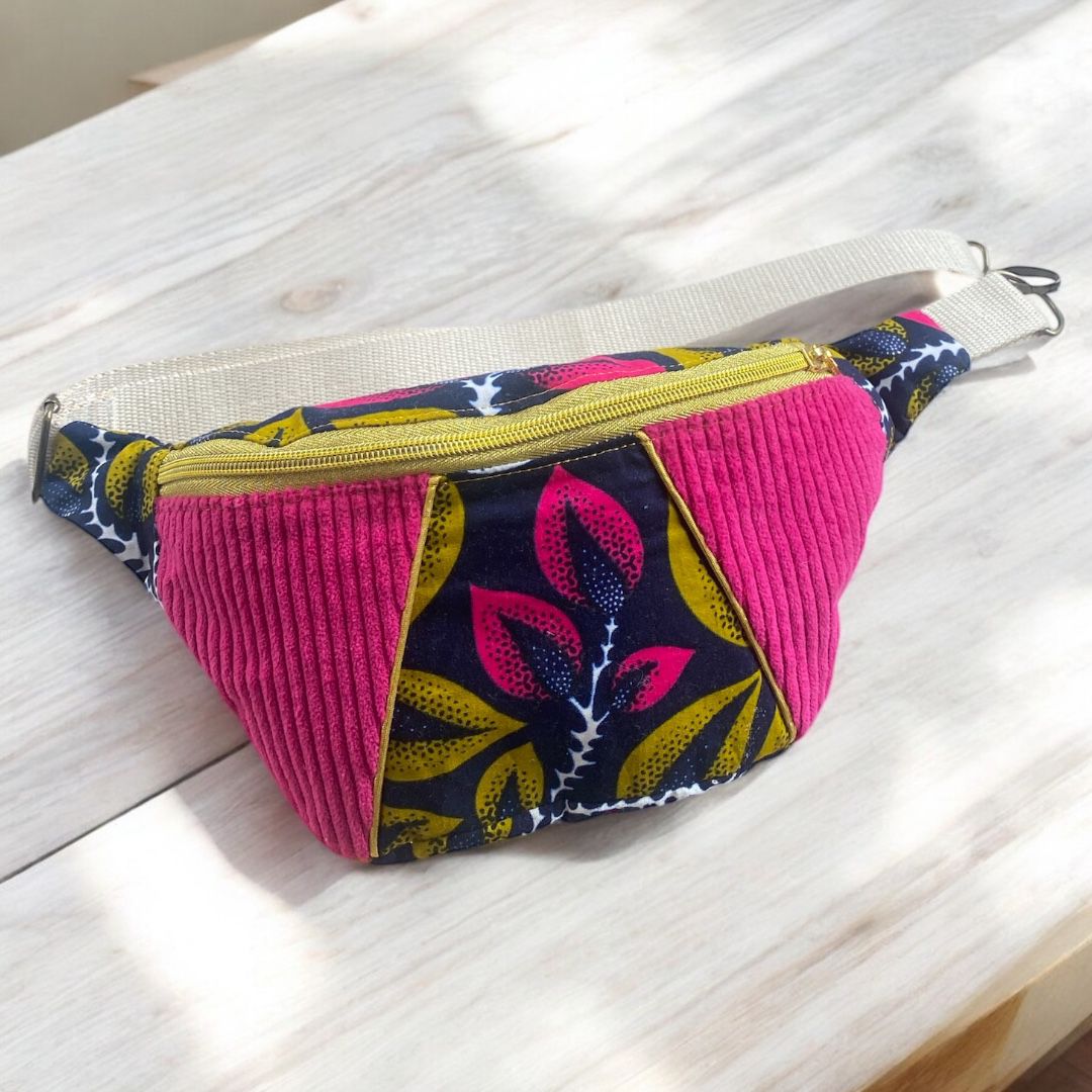 Sac Banane Wax & Velours Côtelé