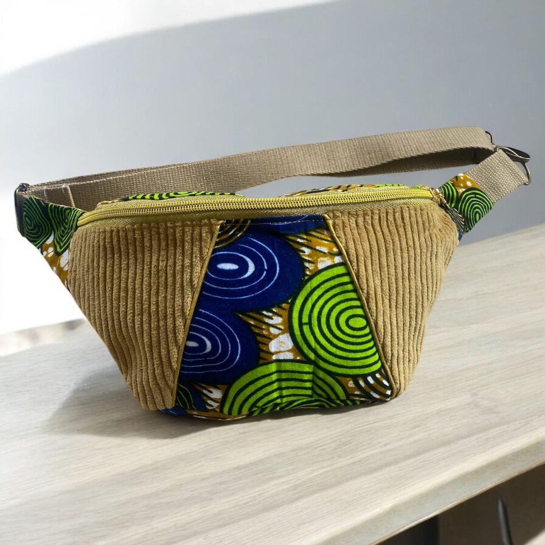 Sac Banane Wax & Velours Côtelé