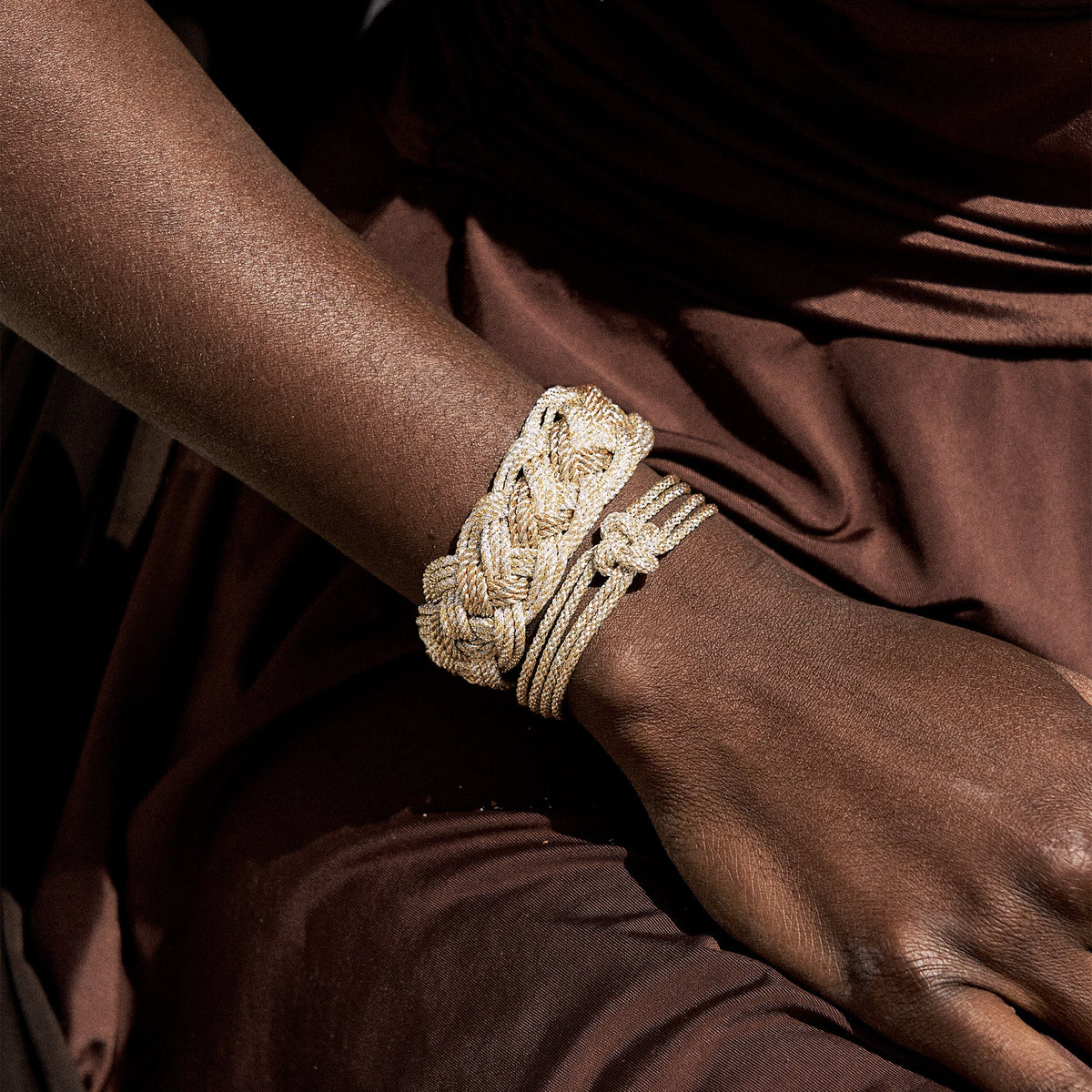 Bracelet Ifni N°2 Gold Silver Almond Desert Sun