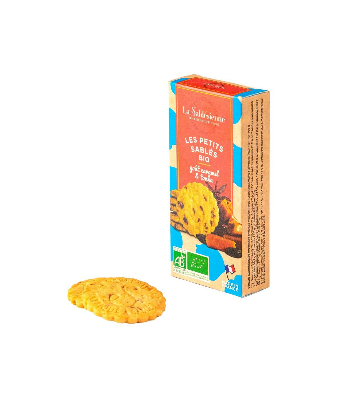 Petits Sablés Bio Caramel et Fève Tonka 37g