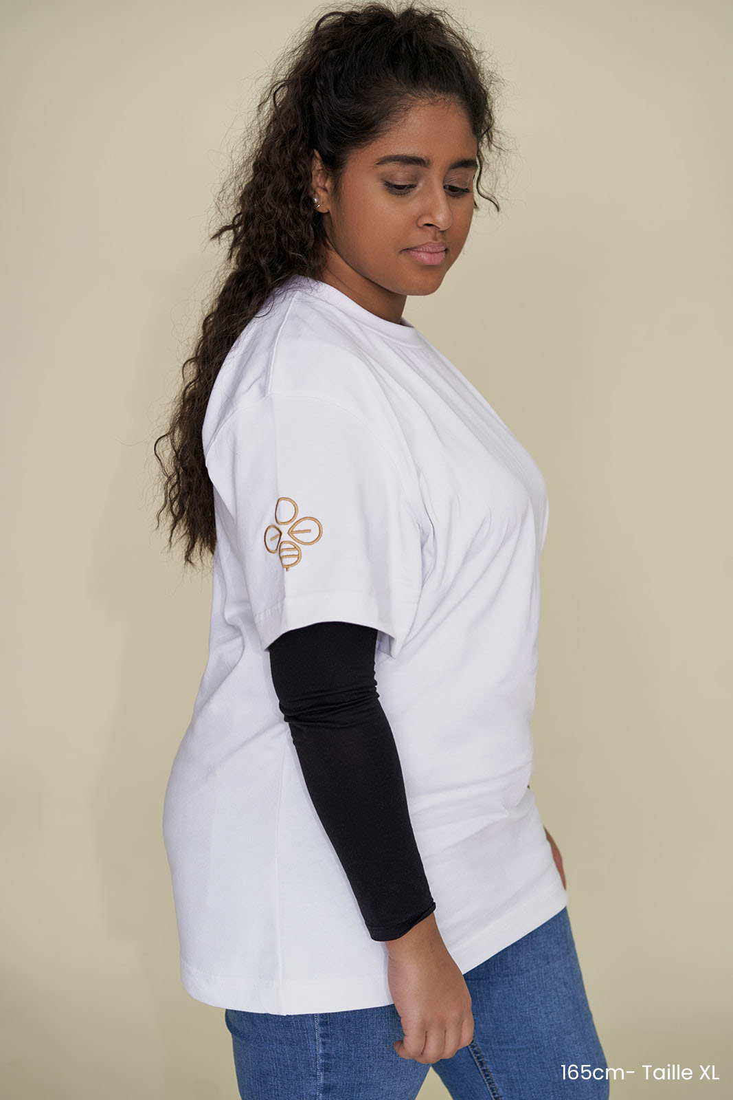 T-Shirt mixte Oversize Epais Kumi Blanc