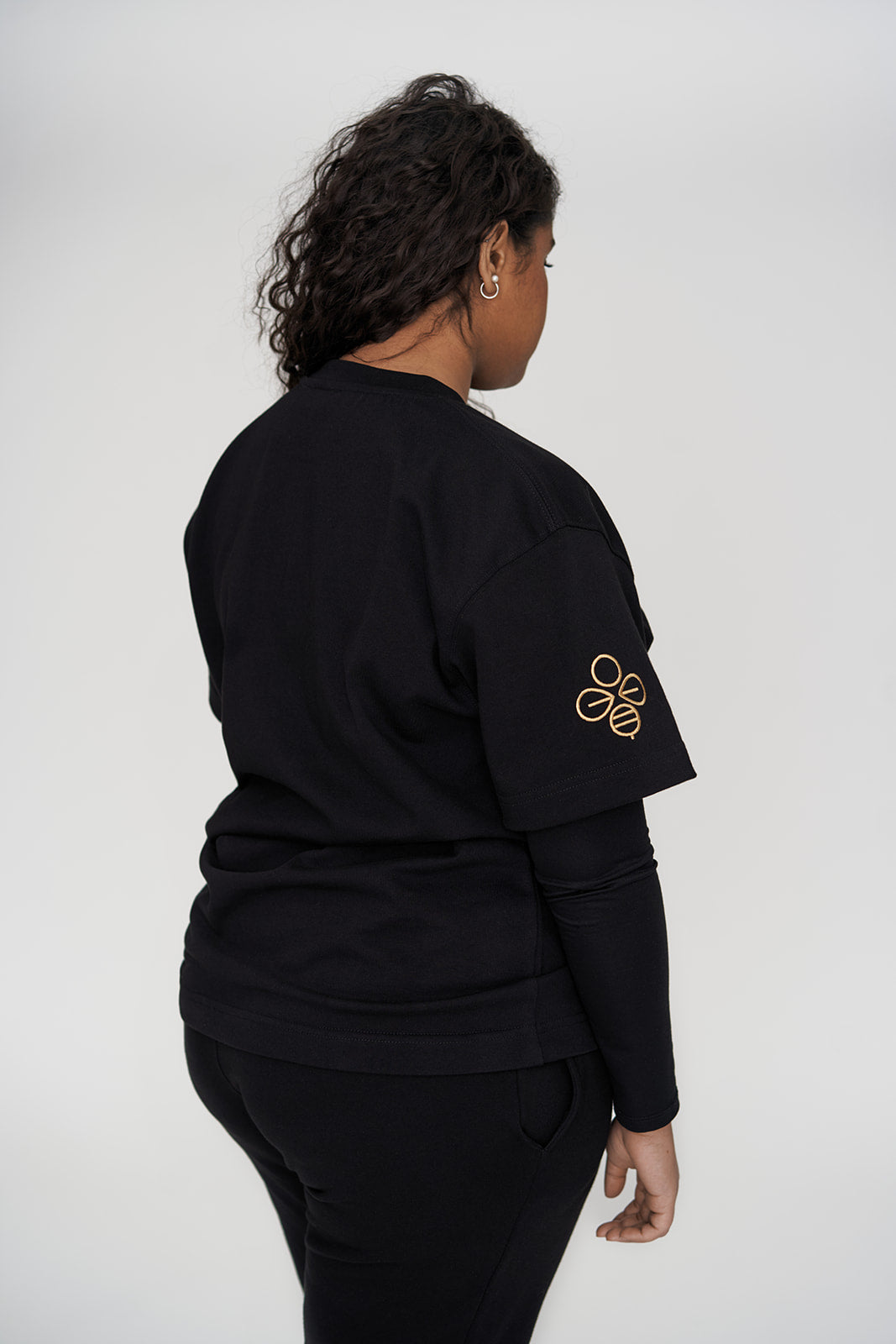 T-Shirt mixte Oversize Epais Kumi Noir