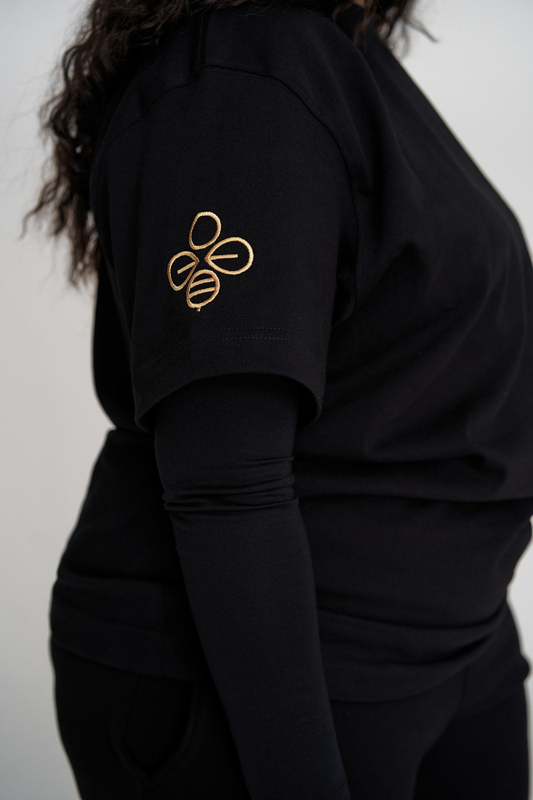 T-Shirt mixte Oversize Epais Kumi Noir