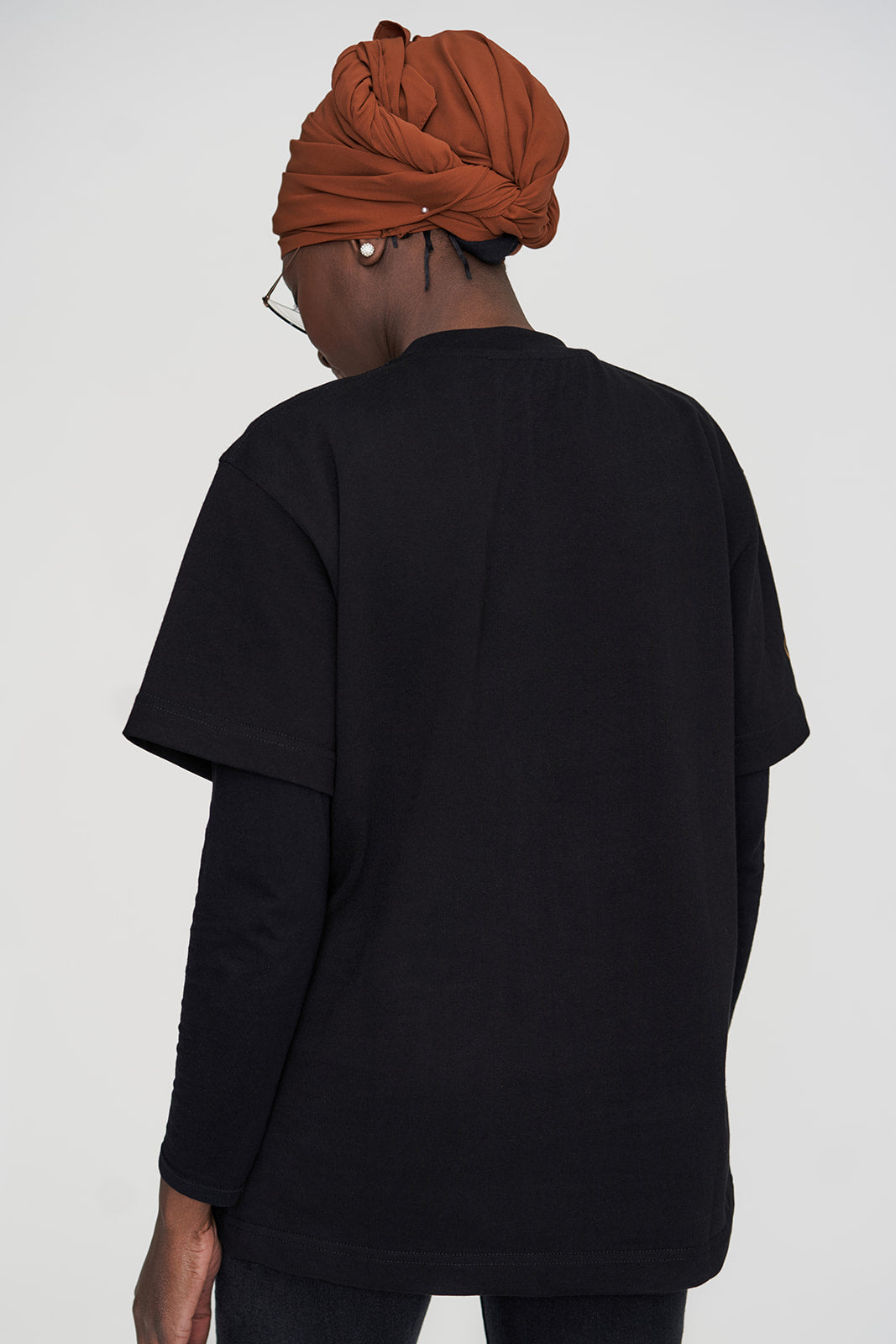 T-Shirt mixte Oversize Epais Kumi Noir