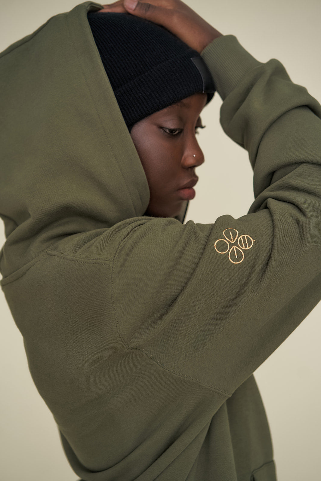 Hoodie Oversize Tullé Kaki