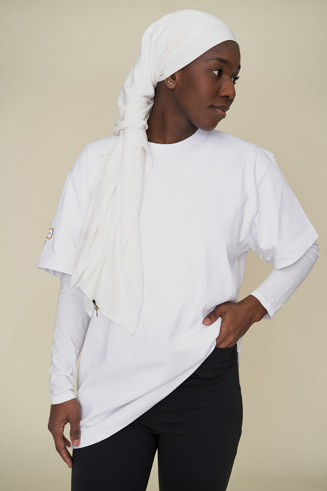 T-Shirt mixte Oversize Epais Kumi Blanc