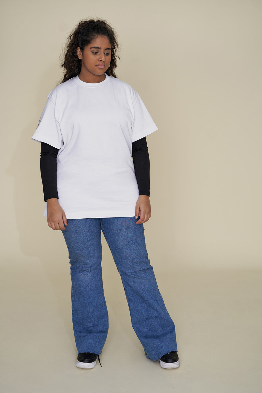 T-Shirt mixte Oversize Epais Kumi Blanc