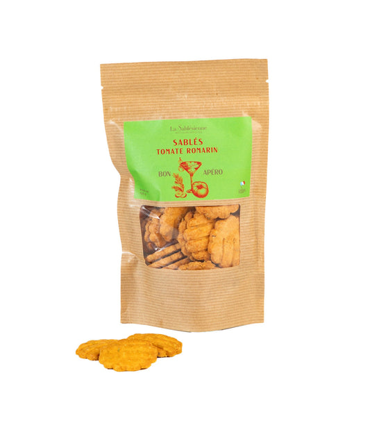Sablés Salés Tomate et Romarin doypack 105g