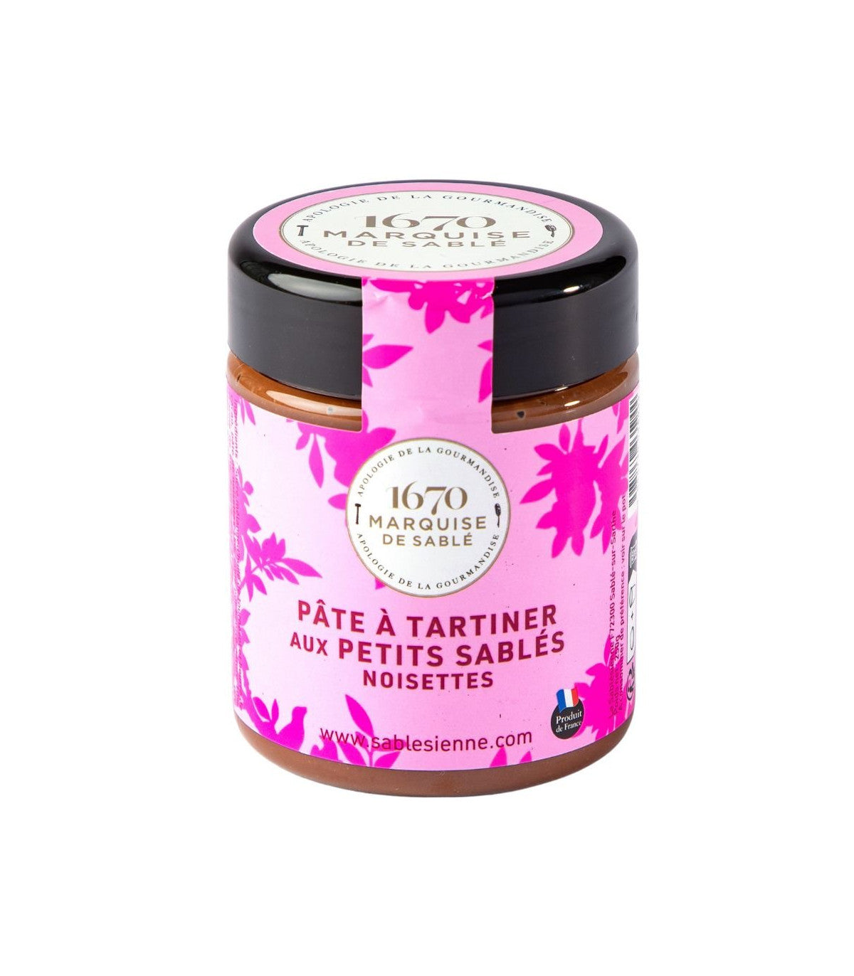 Pâte à tartiner Chocolat lait aux petits sablés noisettes 250g