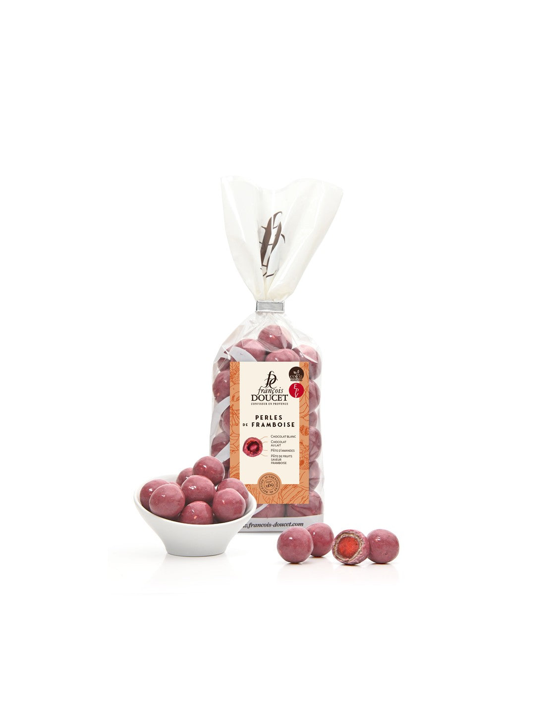 Perle Framboise - Pâte de Fruit Enrobée de Chocolat