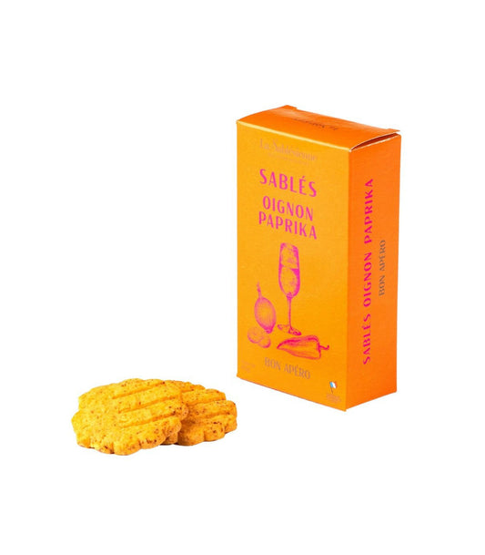 Sablés Salés Oignon & Paprika en étui 40g