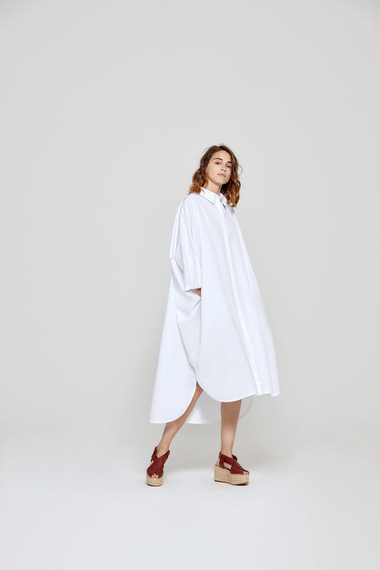 Robe Chemise Suprême, Blanc