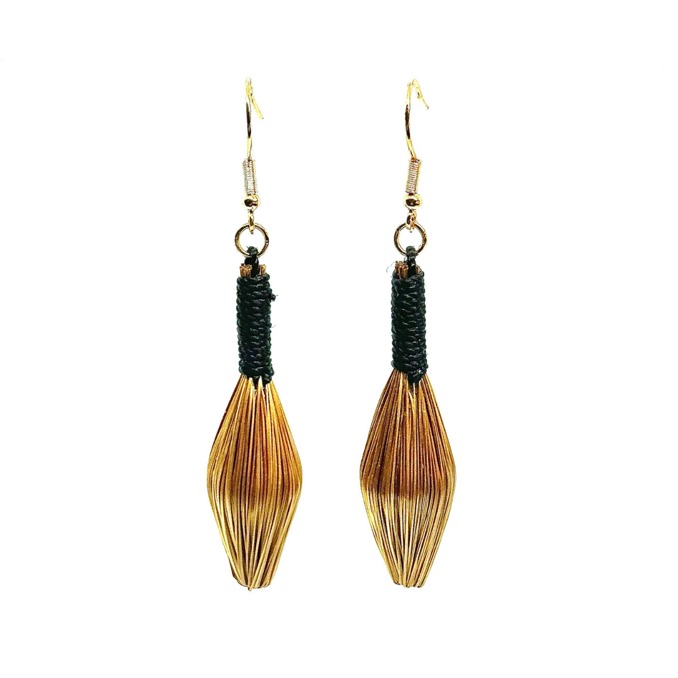 Boucles d'oreilles Angelim Noir (BO03N)