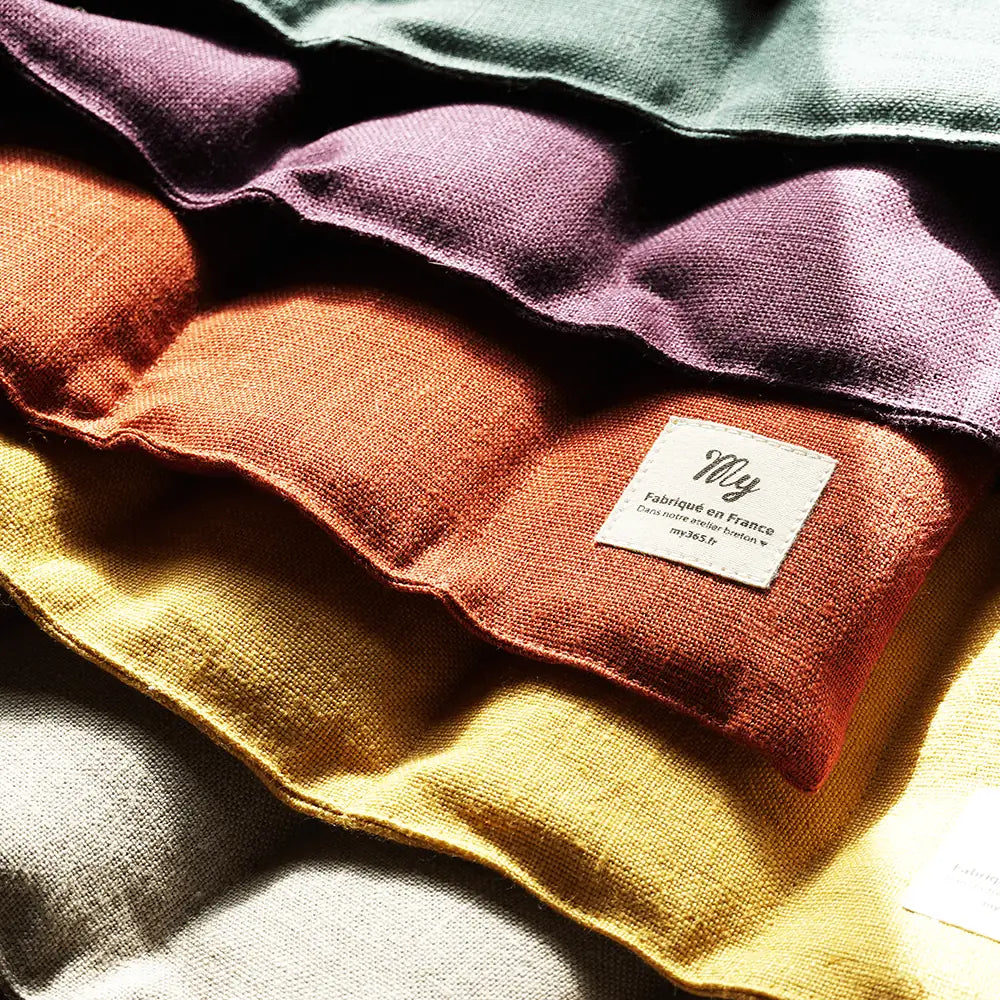 La Bouillotte Sèche 100% Lin - Prune