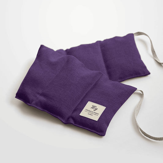 La Bouillotte Sèche 100% Lin - Prune