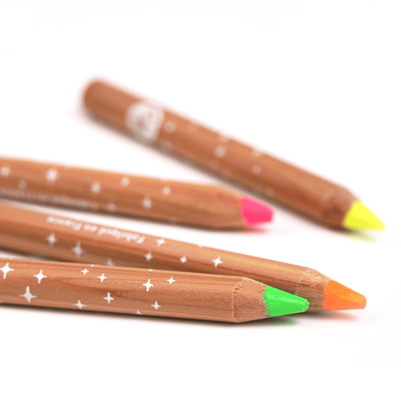 Lot de 4 crayon fluo