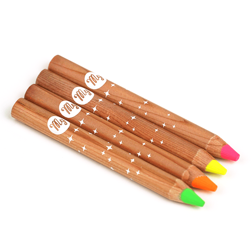 Lot de 4 crayon fluo