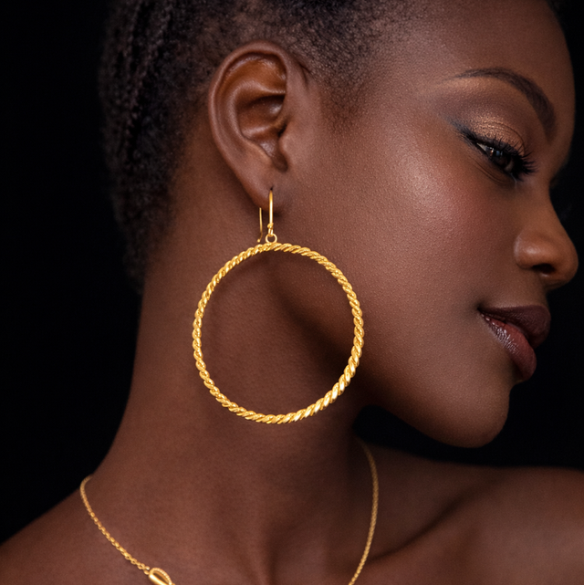 Boucles d'oreille Créole Jusy