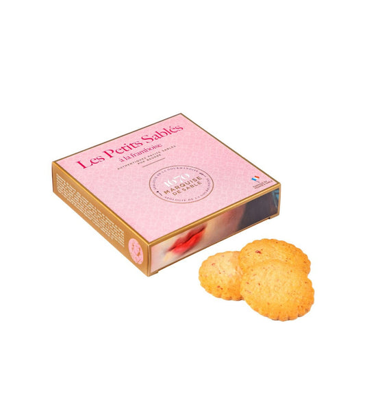 Sablés aux pépites de framboise en étui 100g