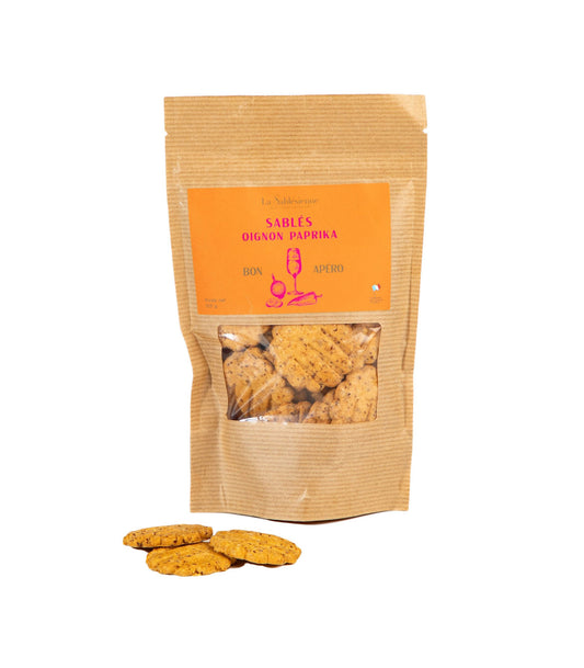 Sablés Salés Oignon et Paprika doypack 105g