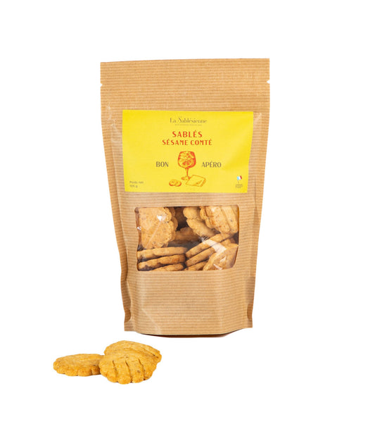 Sablés Salés Sésame et Comté AOP doypack 105g