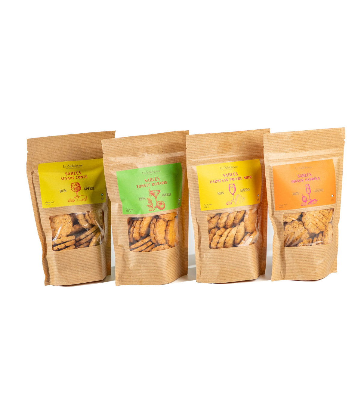 Sablés Salés Sésame et Comté AOP doypack 105g