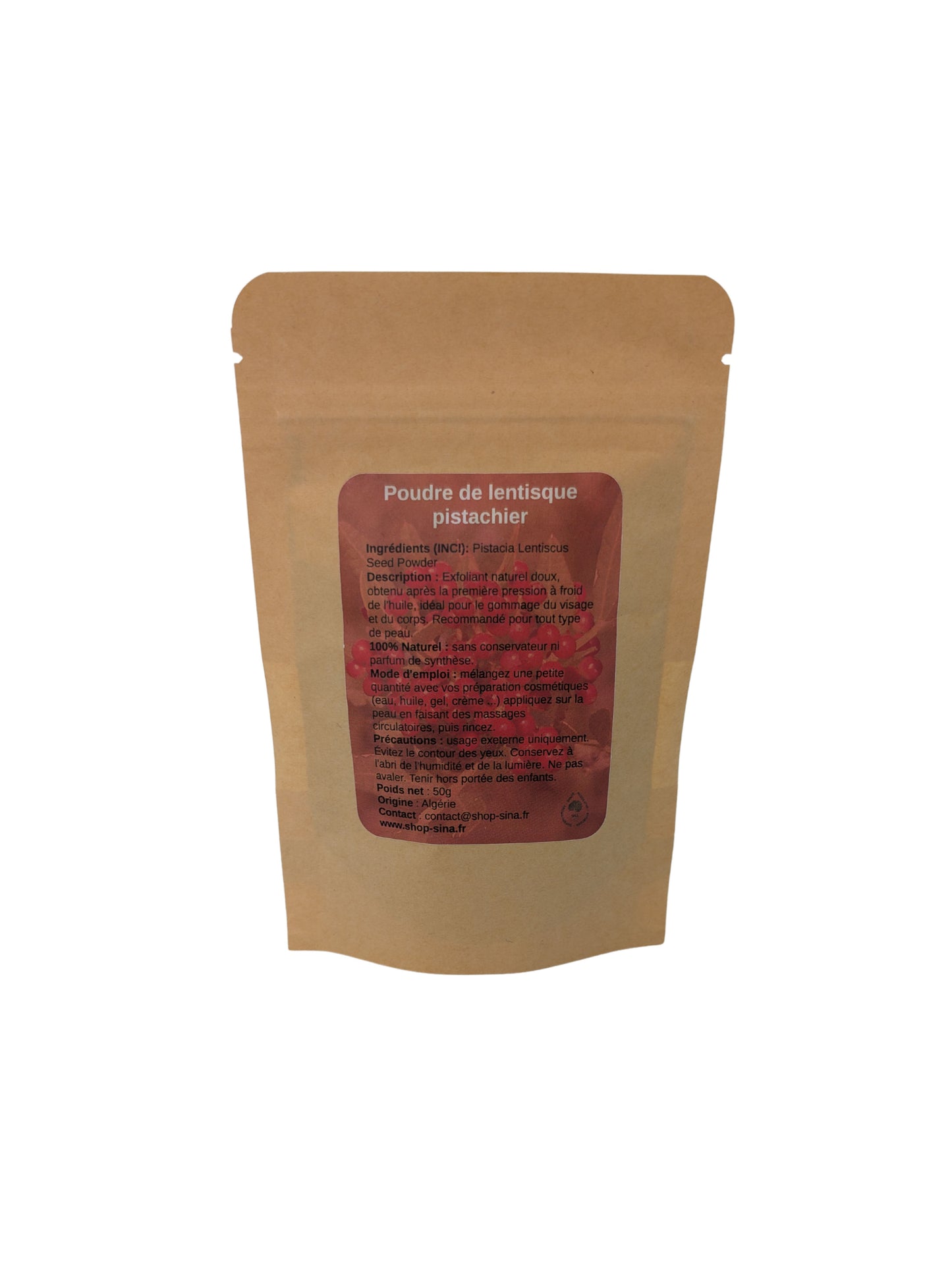 Poudre de Lentisque Pistachier – Exfoliation douce et soin naturel