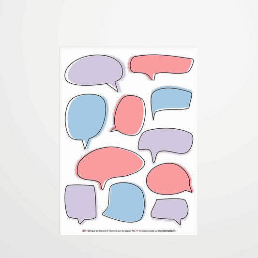 Les stickers bulles - Rose