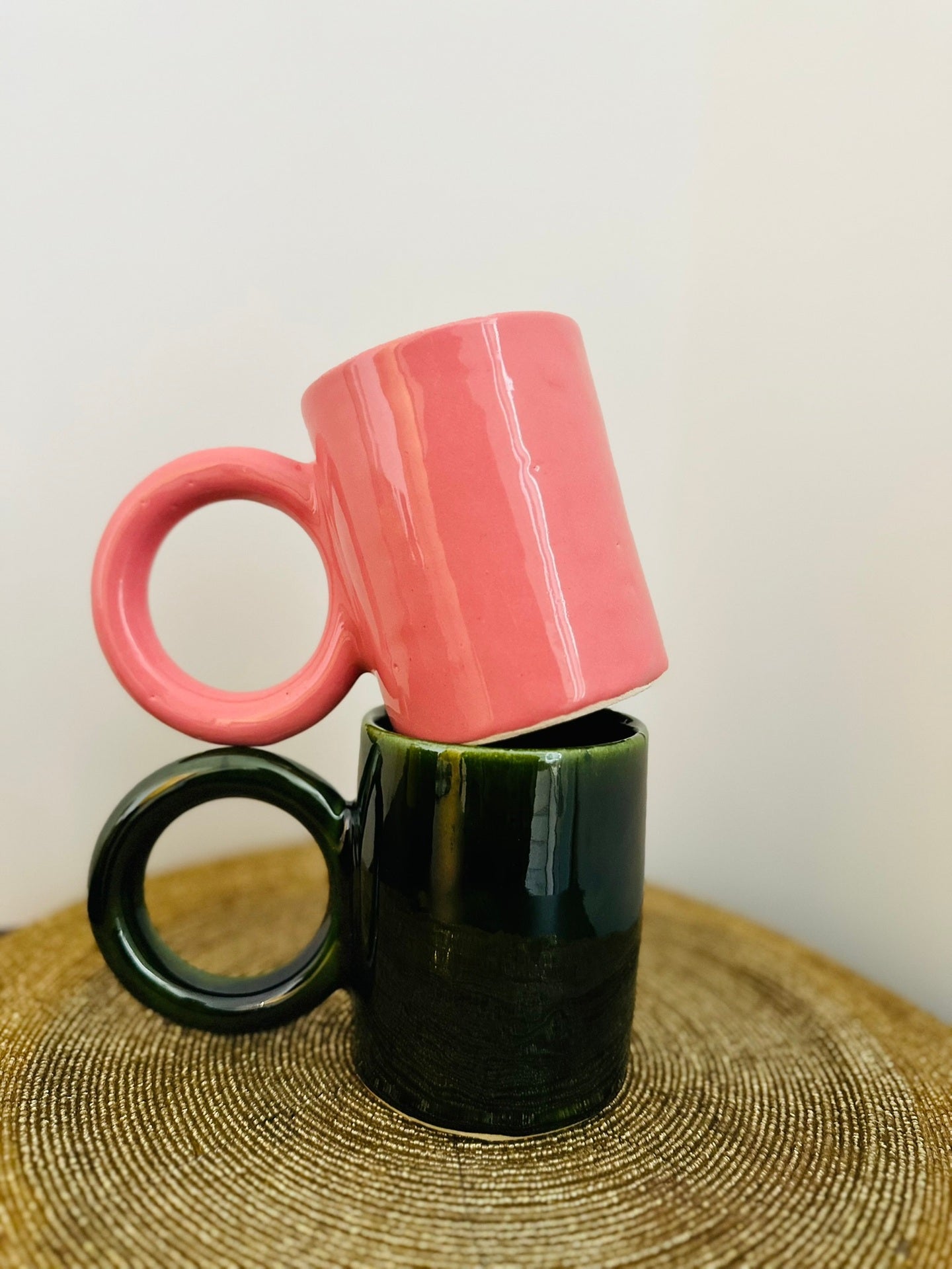 Tasses Eclatantes  - Jaune et Bleue