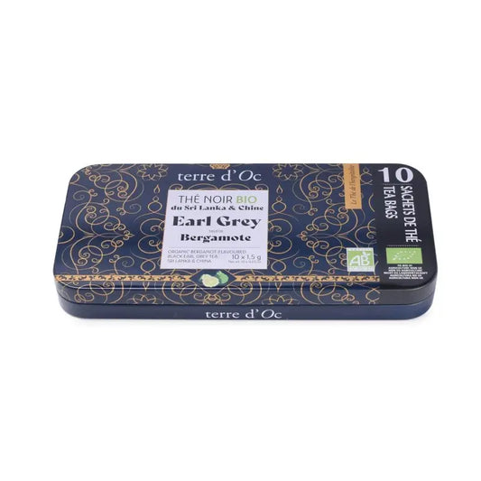 Thé Noir Bio Earl Grey – Saveur Bergamote – Boîte Nomade