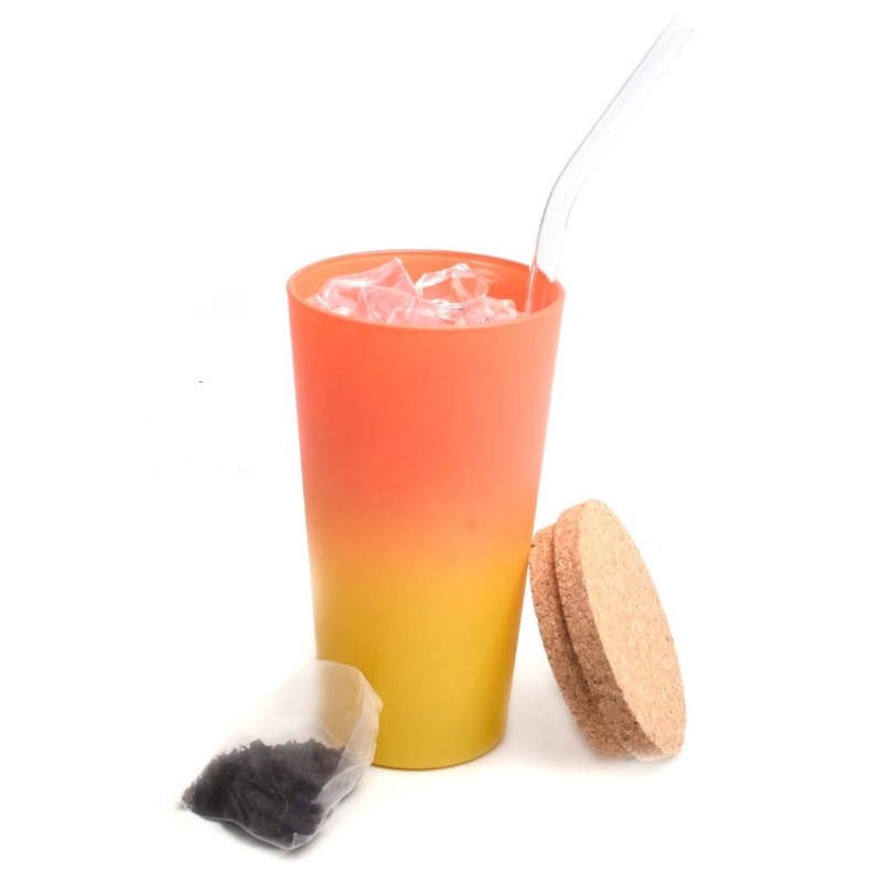 Pêche de vigne thé noir glacé bio 8 SACHETS