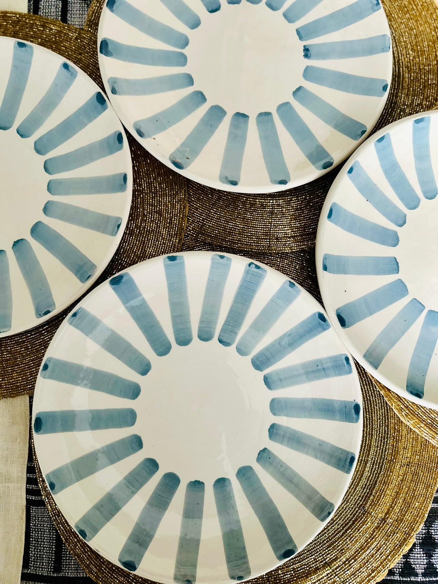 Set assiettes rayon de soleil