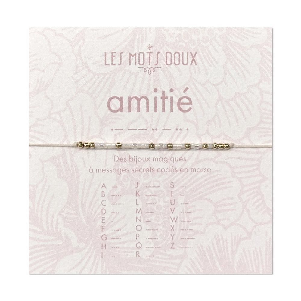 Bracelet Code Morse Amitié