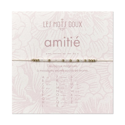 Bracelet Code Morse Amitié