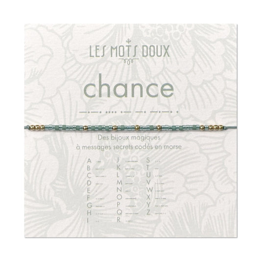 Bracelet Code Morse Chance