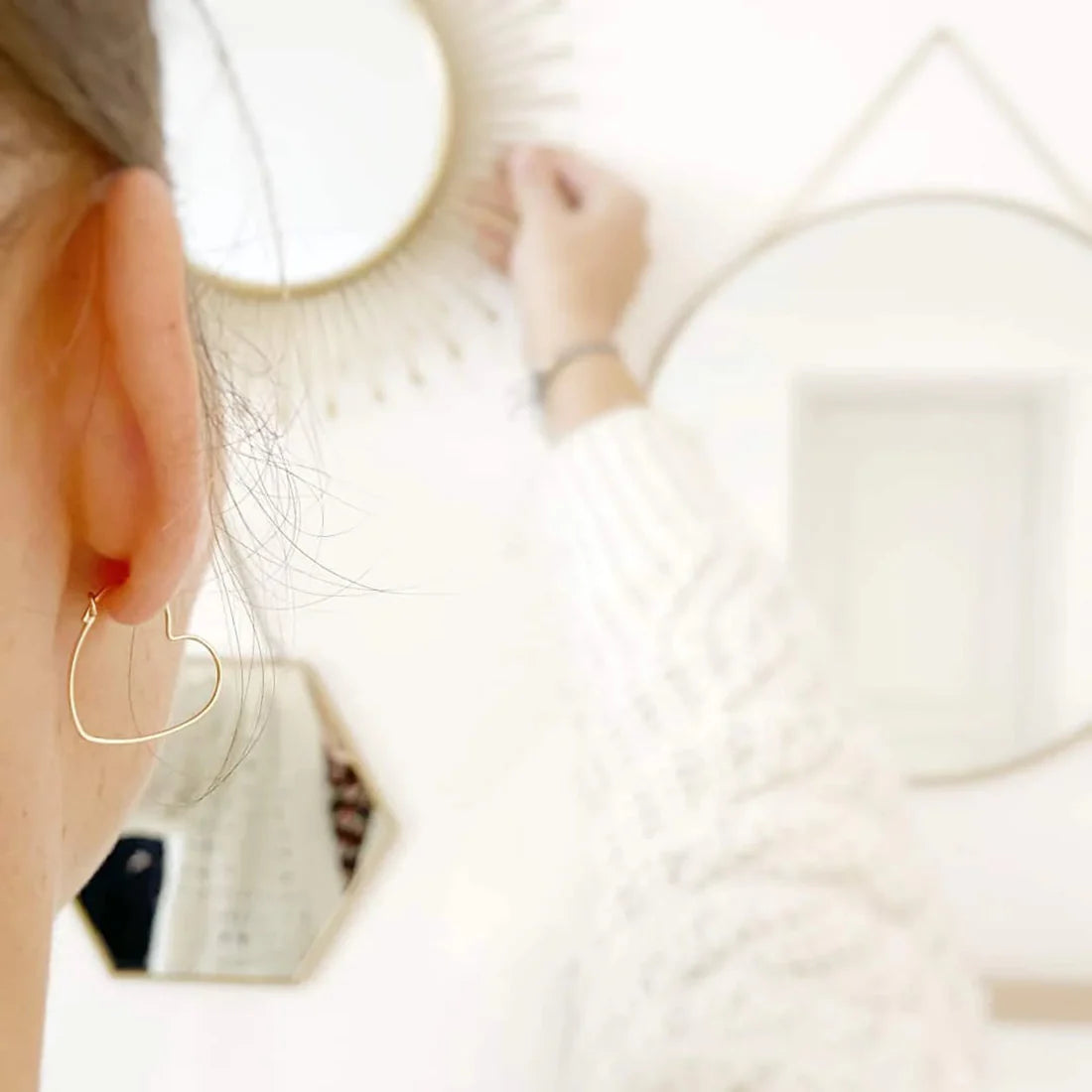 Créoles Dorées Cœur Or