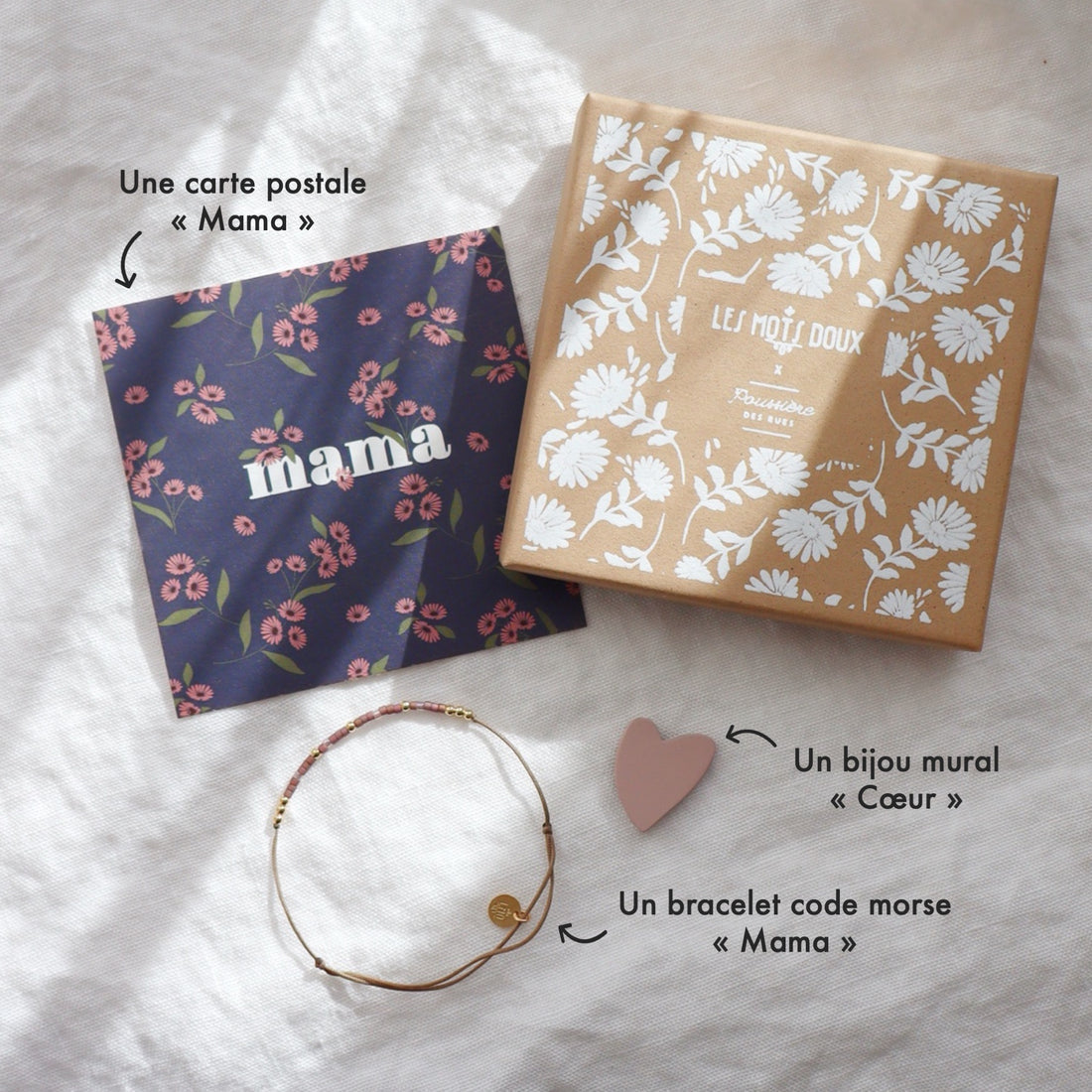Bracelet morse mama Poussière des Rues or