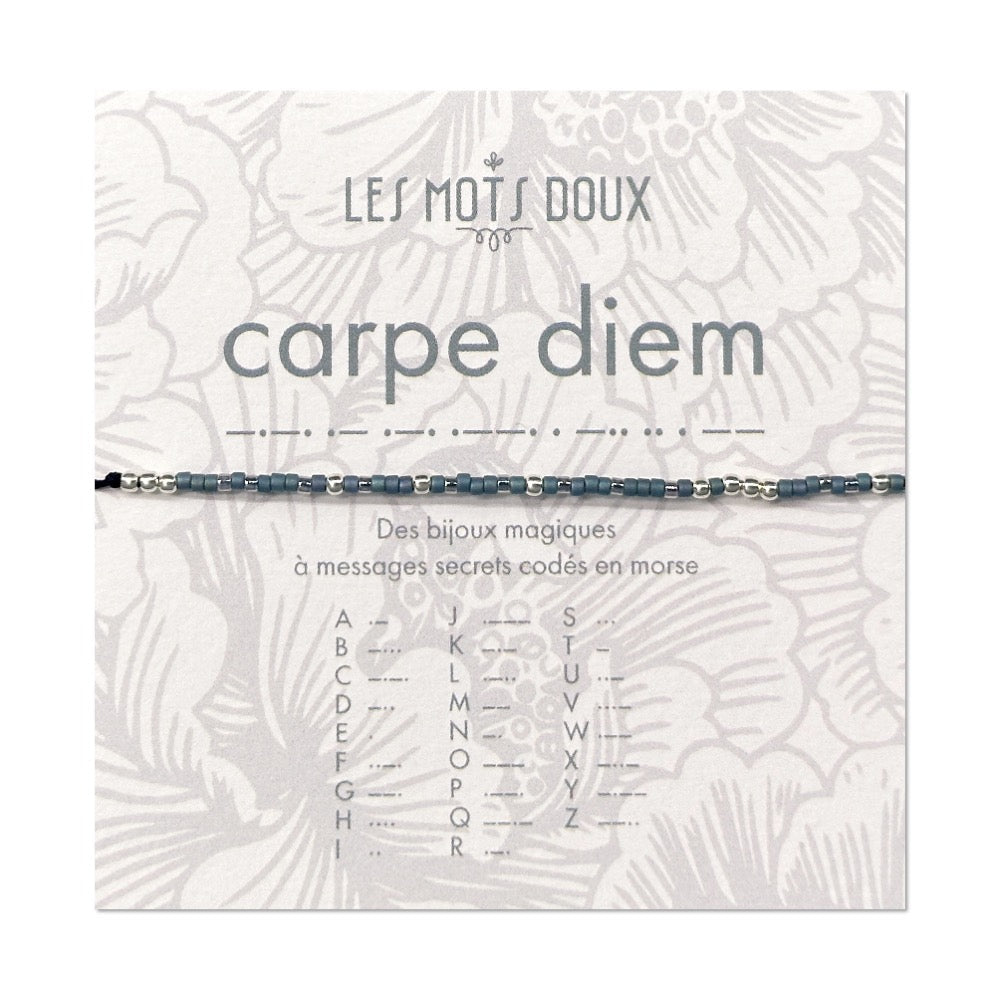 Bracelet Code Morse Carpe Diem